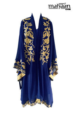 Blue Georgette Kimono