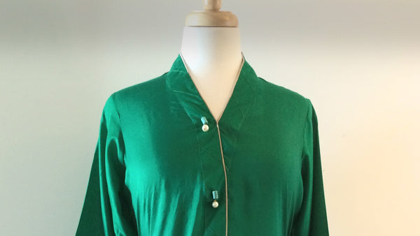 Emerald Green Cotton mix Kurta