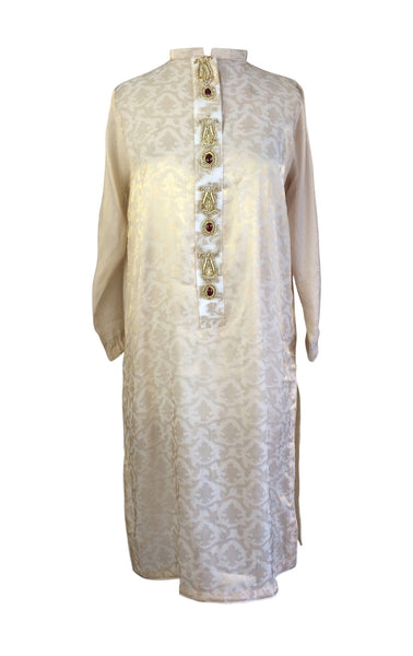 Gold Mysori Chiffon Kurta